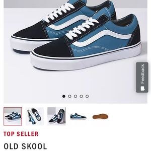 Like New Vans Old Skool in Navy Sz 7 Womens